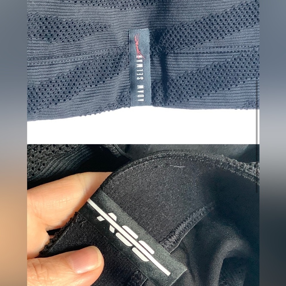 Adam Selman Black Sports Bra Crop Top Mesh Zebra Print - Size XS EUC! - Picture 4 of 4